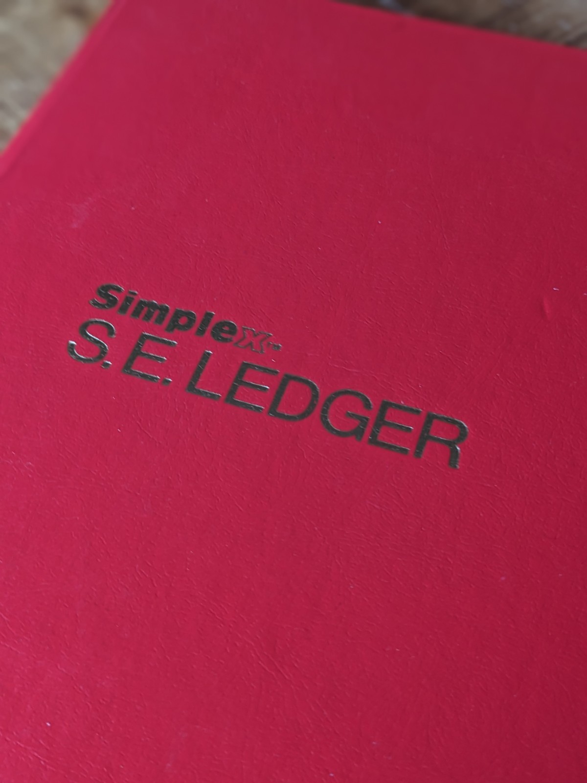 Vintage Simplex S.E. Ledger Account Book 12″ X 8″ #91-513