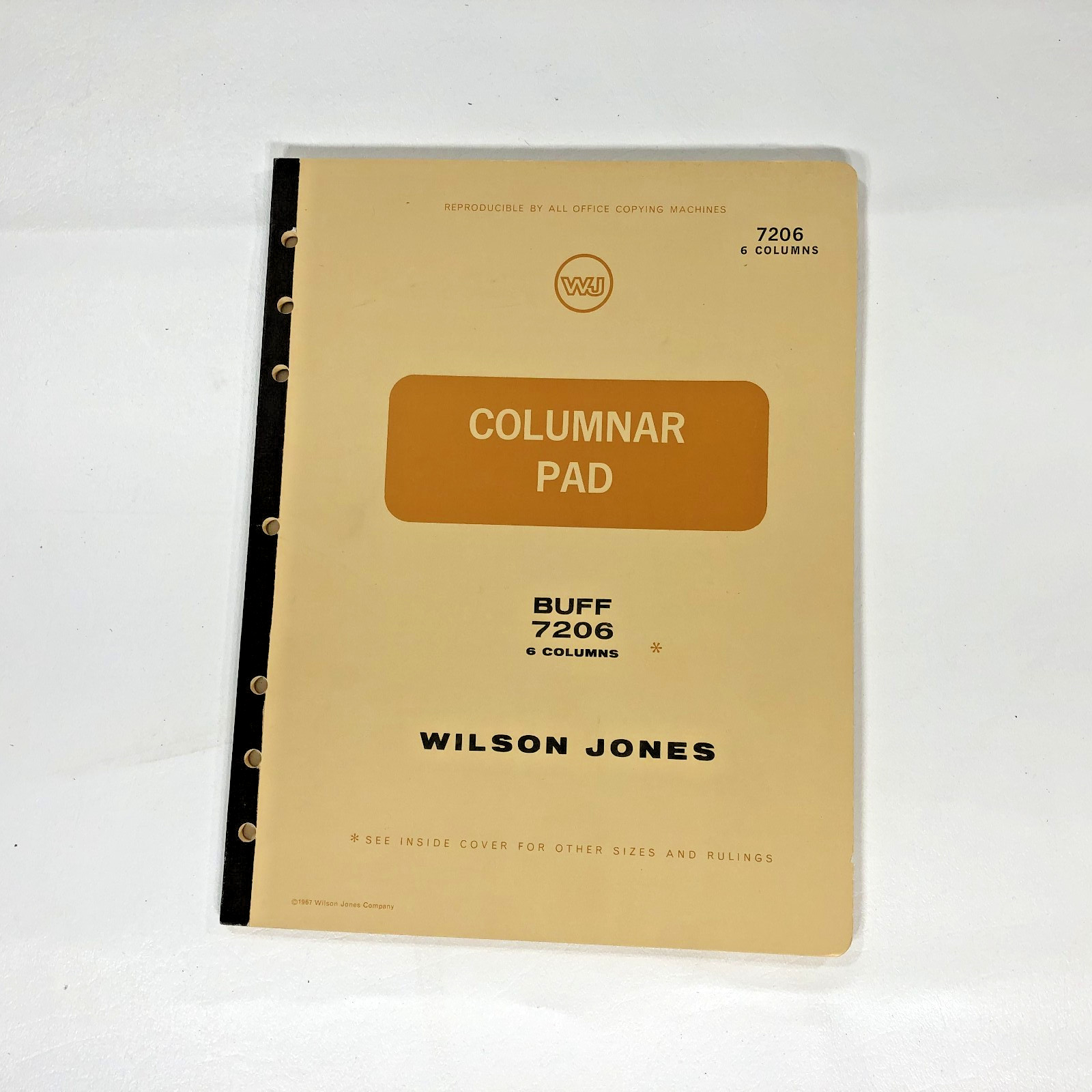 Vintage Wilson Jones Columnar Pad #7204, 11″ x 8.5″, 4 Columns, 23 Pages Remain