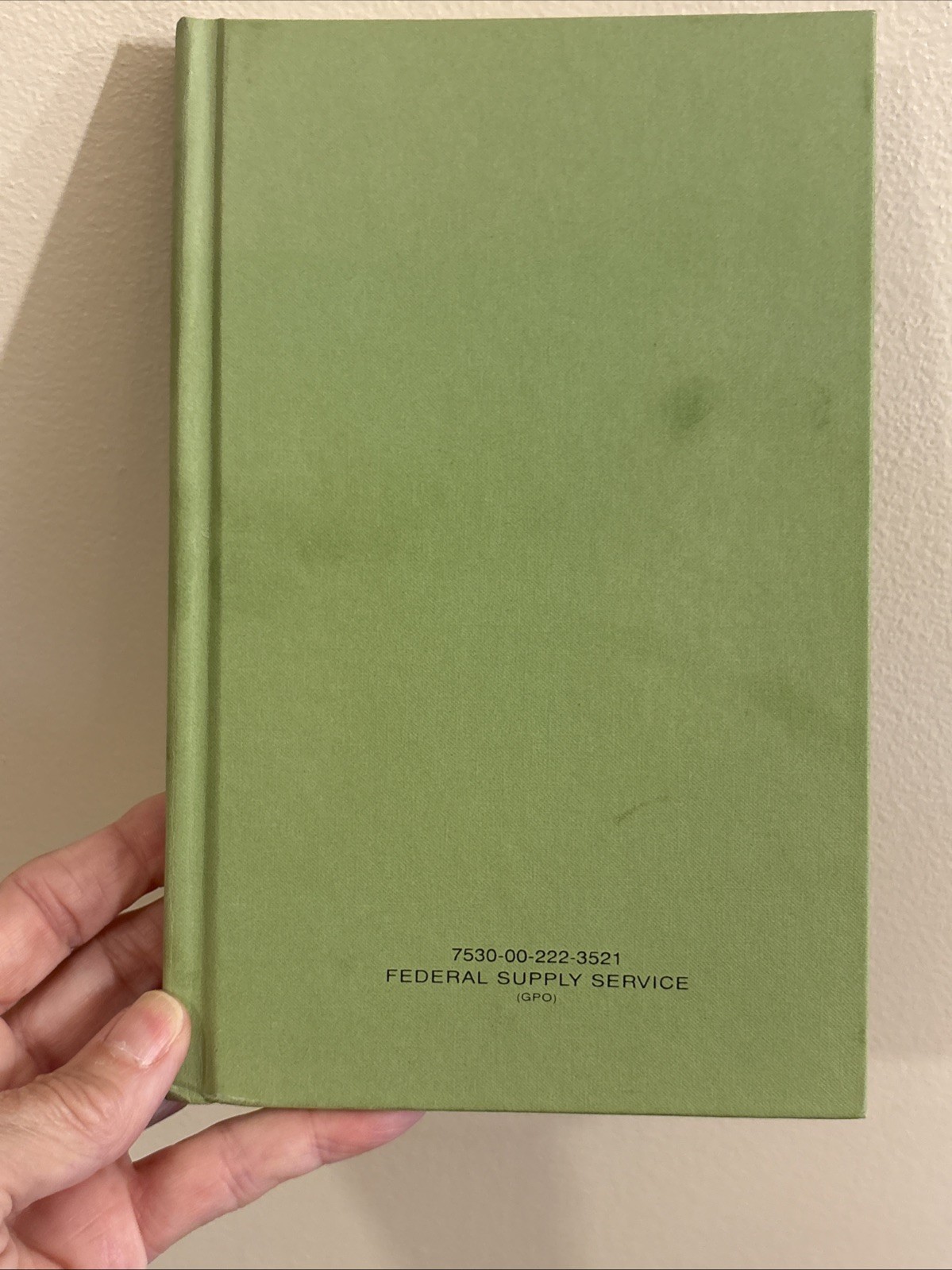 Notebook Book Federal Supply Service 7530-00-222-3521 8″ x 5″ Lined Unused