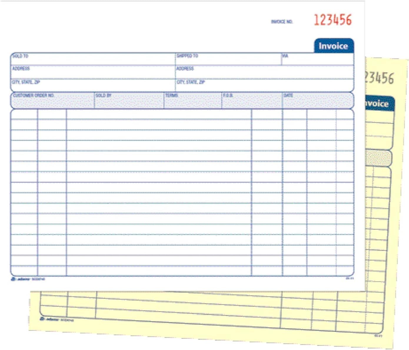 Spiral Invoice Book, 50 Carbonless Forms, 8.5 x 7.25 Inches – Professional Qu…