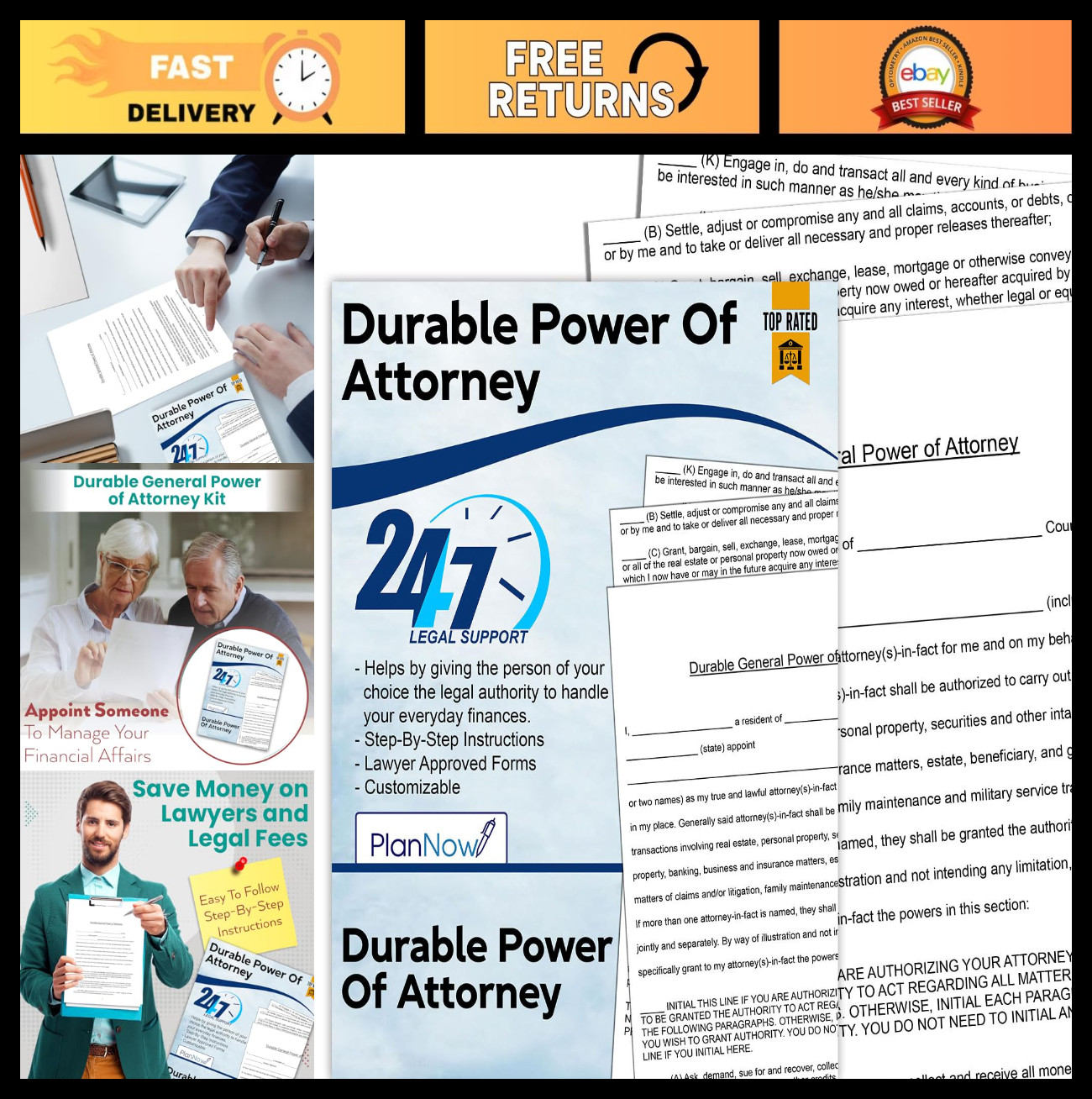 DIY Durable Power of Attorney Legal Form | Easy Instructions & Live Support