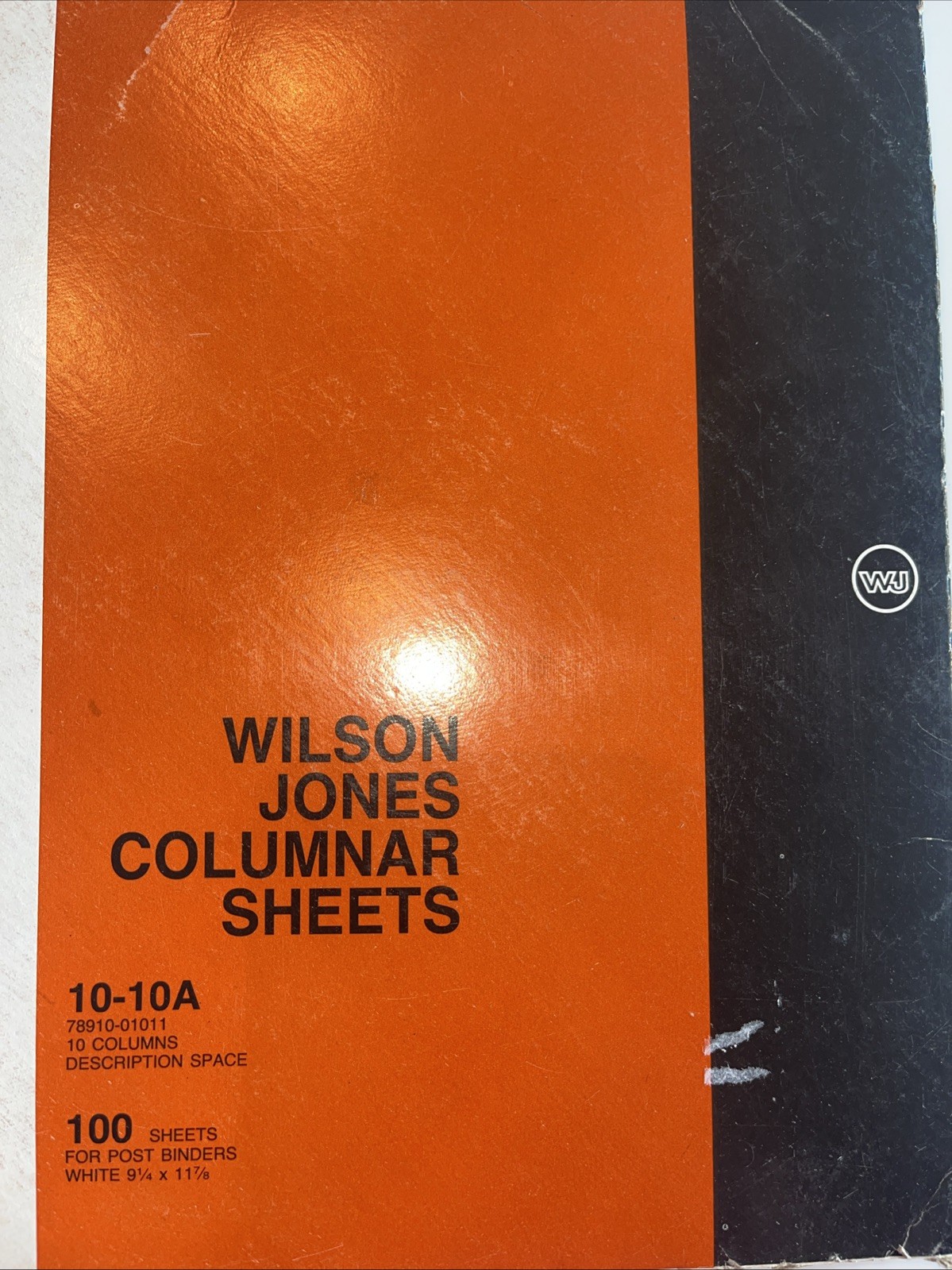 Wilson Jones 10-10A Columnar 100 Sheets 9-1/4 x 11-7/8 Post Binder Vintage Boxed