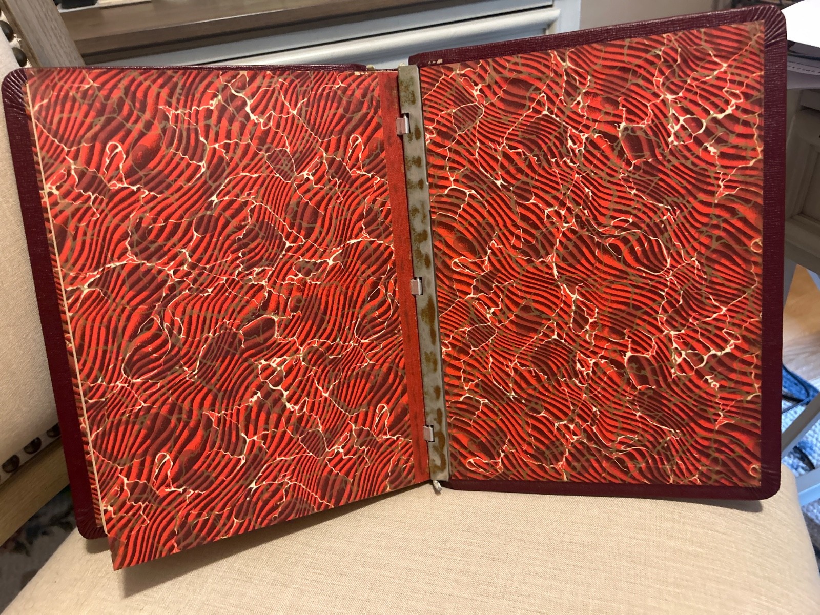 Wilson Jones Style Minute Book Binder 8.5″ x 11″ Letter Red 90 Pgs Antique?
