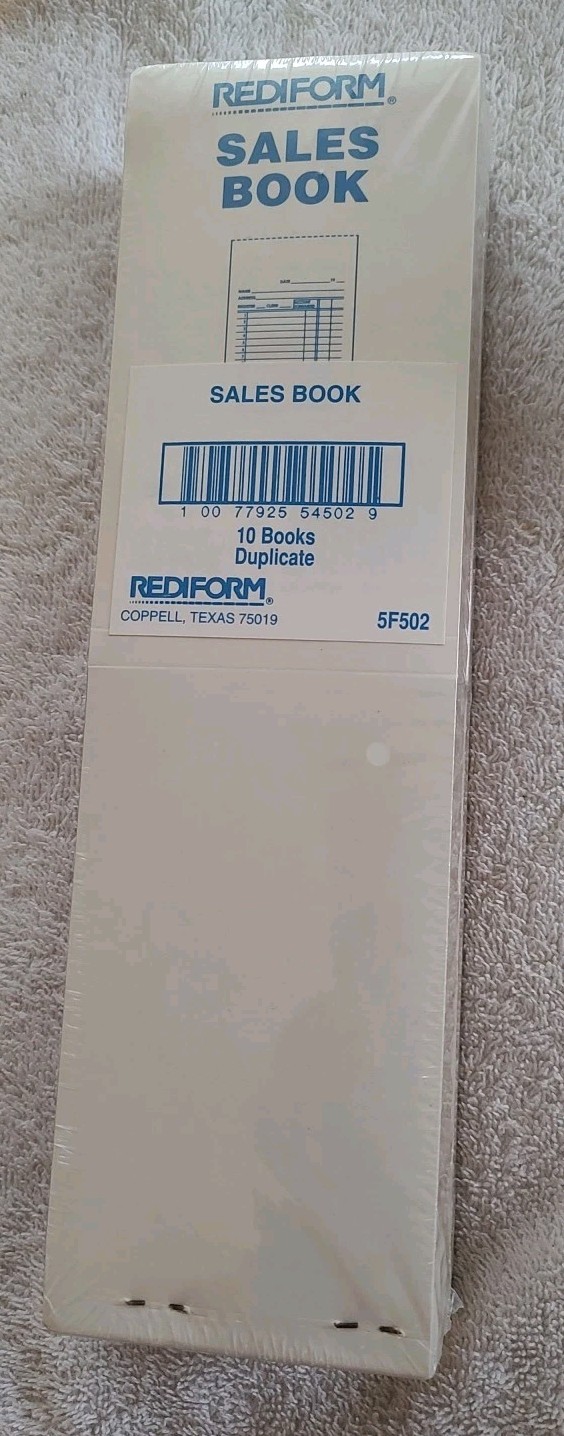 Lot of 10 NEW Vintage NOS Rediform 5F502 Sales Books 2 part 50 sets Each