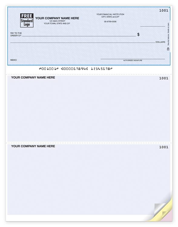 DLT103 Laser Top Checks QuickBooks Compatible Lined 8 1/2 x 11″ QTY250