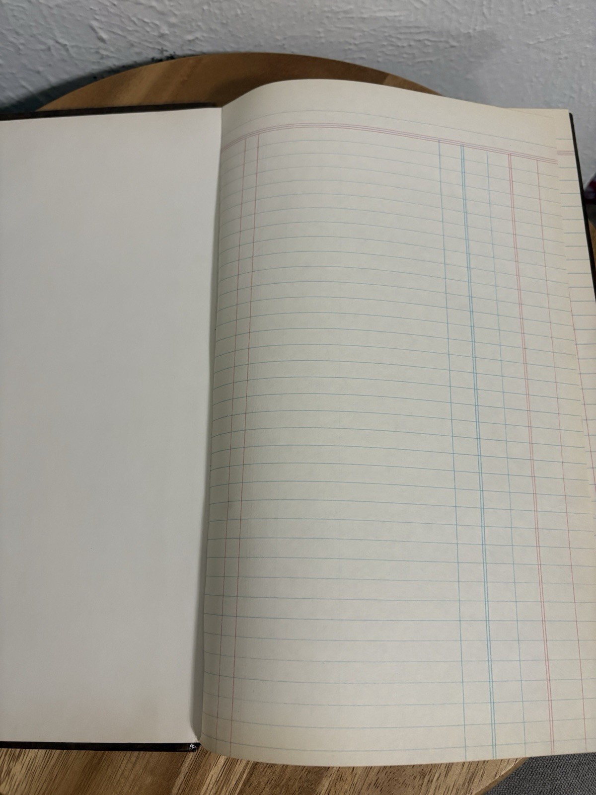 Vintage Cash Journal Ledger Unused Accounting Book