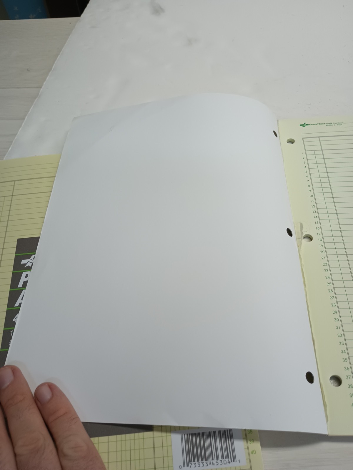 (1) New Premium Analysis Pad Set 2 5 column 45-605 National Avery Green 8.5×11.