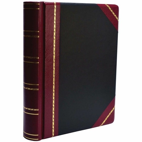 Wilson Jones WJ39715 Minute Book Binder 8.5″ x 11″ Letter Black/Red 500 Pgs NEW