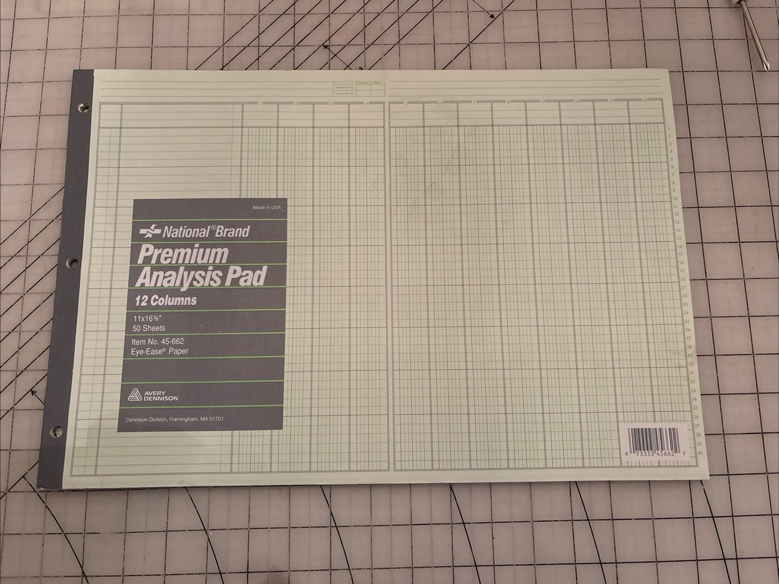 National Brand Premium Analysis Pad 13 Columns 11×16 3/8 39 Sheets