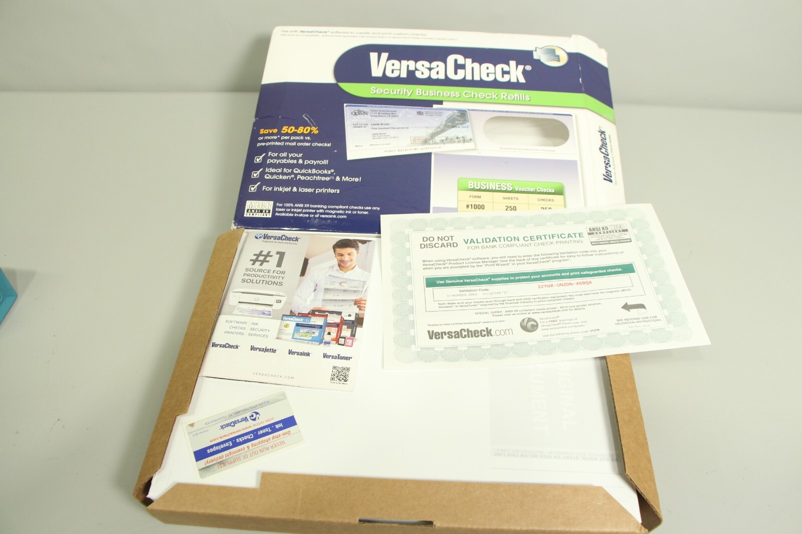 VersaCheck Security Business Check Refills: Form #1000 Business Voucher