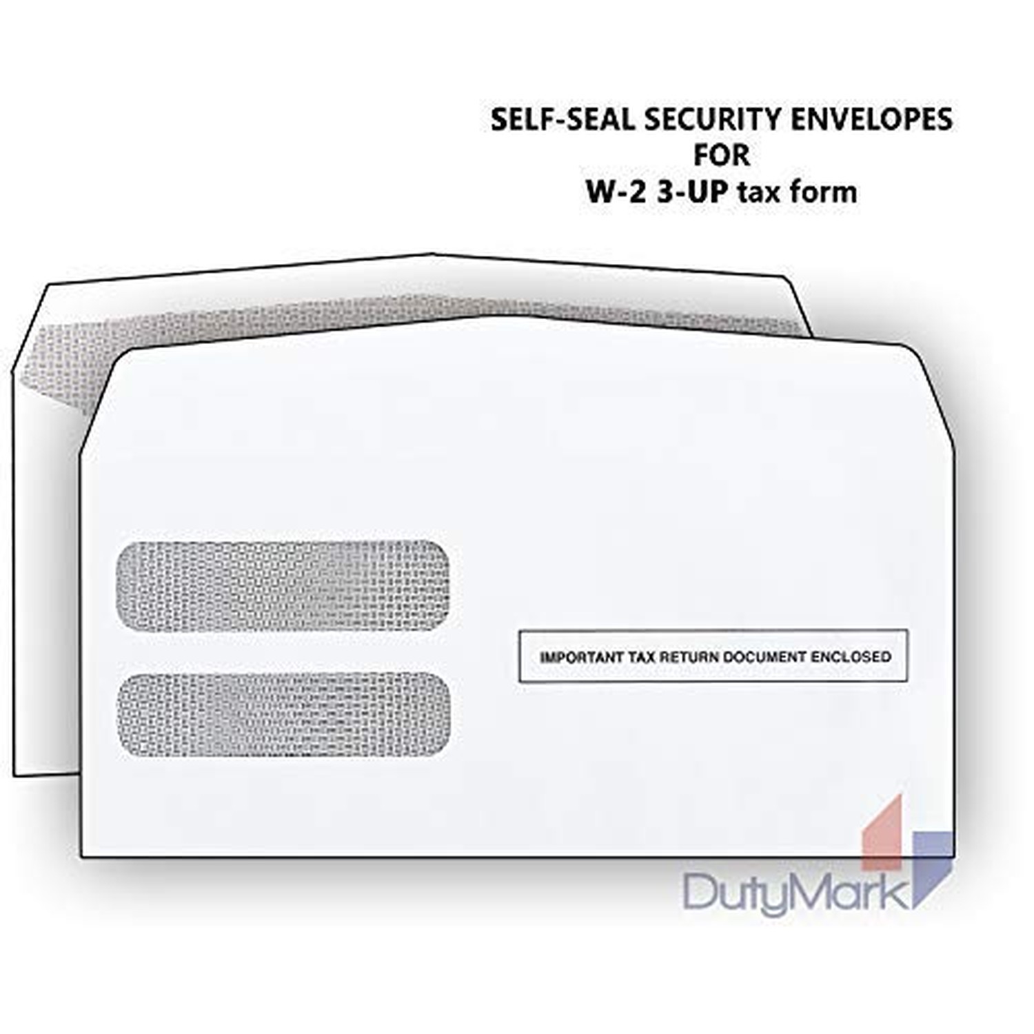 2023 W-2 Blank 3-Up Laser Tax Form, With Back Instructions, and Self-Seal Env…