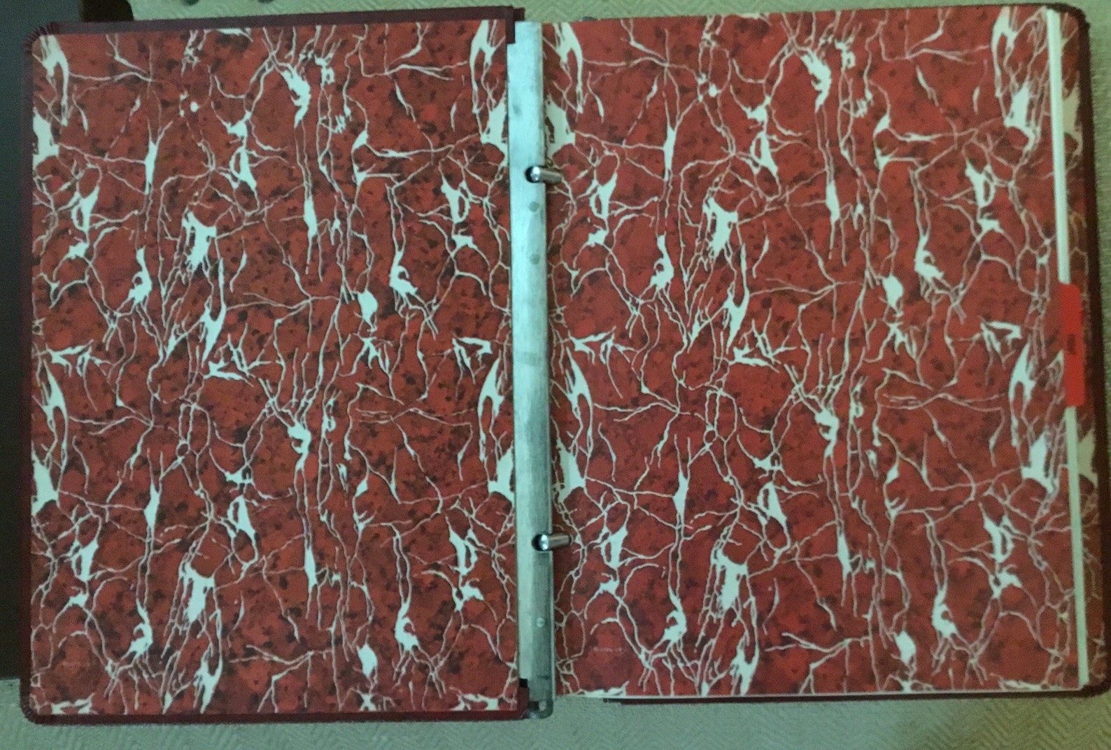 Goes Minute Book No. 14 -9×11 1/2 Red Faux Leather TEXAS Railroad Passenger