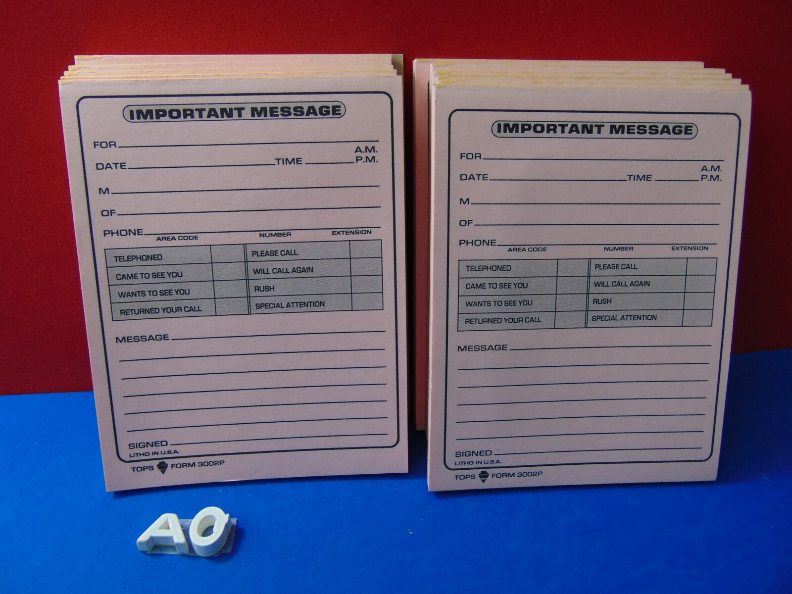 11 Pack Tops Form 3002P “Important Message” Pads Pink New Unused