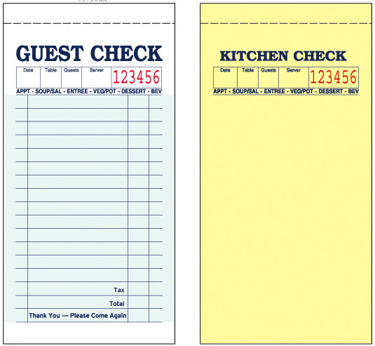 Alliance Guest Checks 3.4″ x 6.73″ 2-Pt Green 50 Checks/Book, 50 Books/Carton