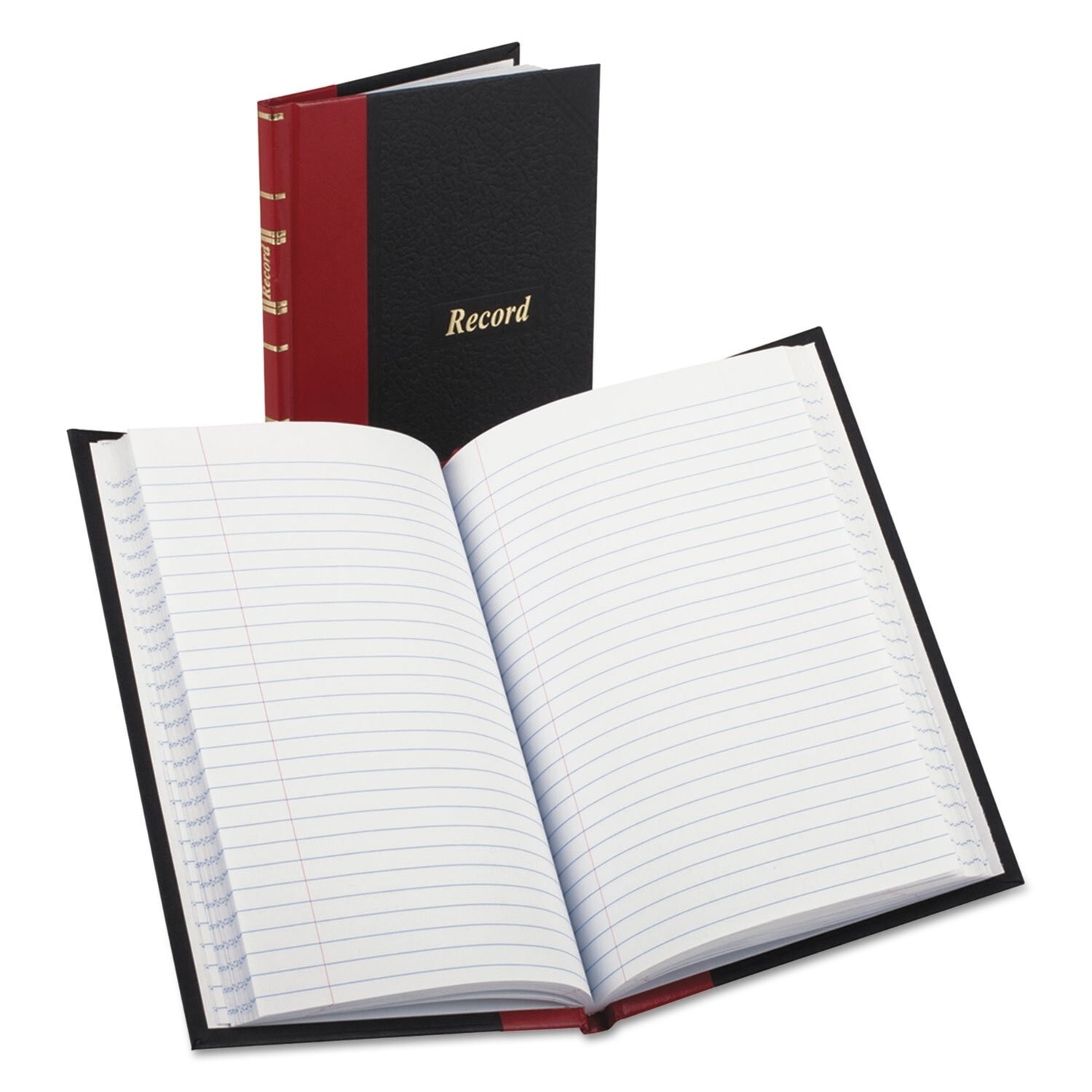 Boorum & Pease 96304 Record/Account Book, Black/Red Cover, 144 Pages, 5 1/4 x…