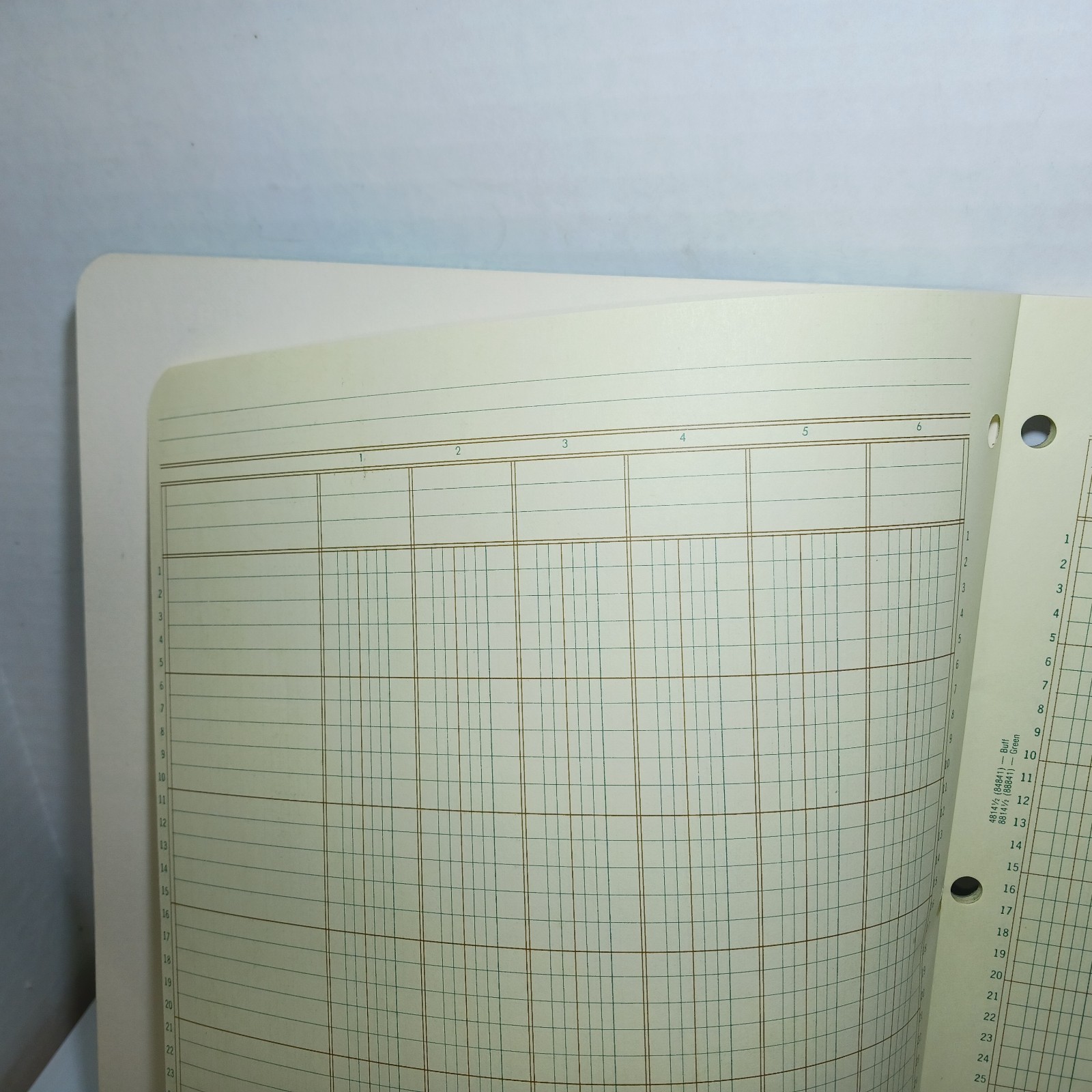 Boorum & Pease #8814-1/2 Accountant Worksheet Pad 14 Columns 32 Dbl Sided Sheets