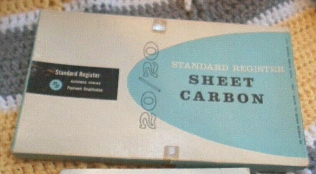 Standard Register 20/20 Sheet Carbon Business Forms in Orig. Box (100 Forms)