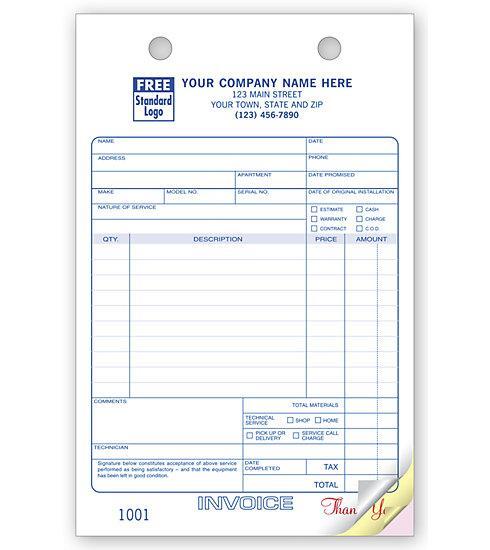 Service Order Register Forms – Large Classic – 5.5 x 8.5 / Nebs/Deluxe No. 631