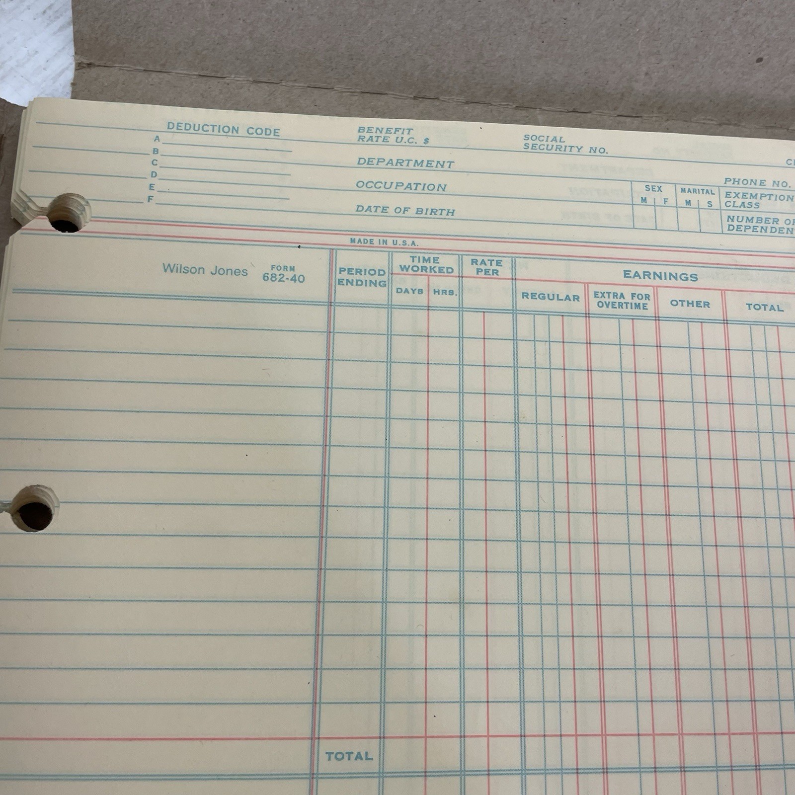 Wilson Jones GN2DA Green 9 1/4 X 11 7/8 Ledger Sheets For Post Binders – 97ct