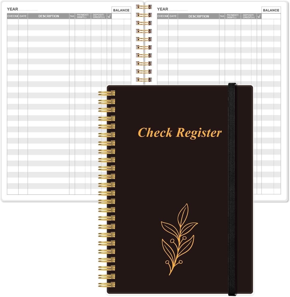 Check Register – A5 Checkbook Register for Personal Checkbook, Expense Ledger Bo