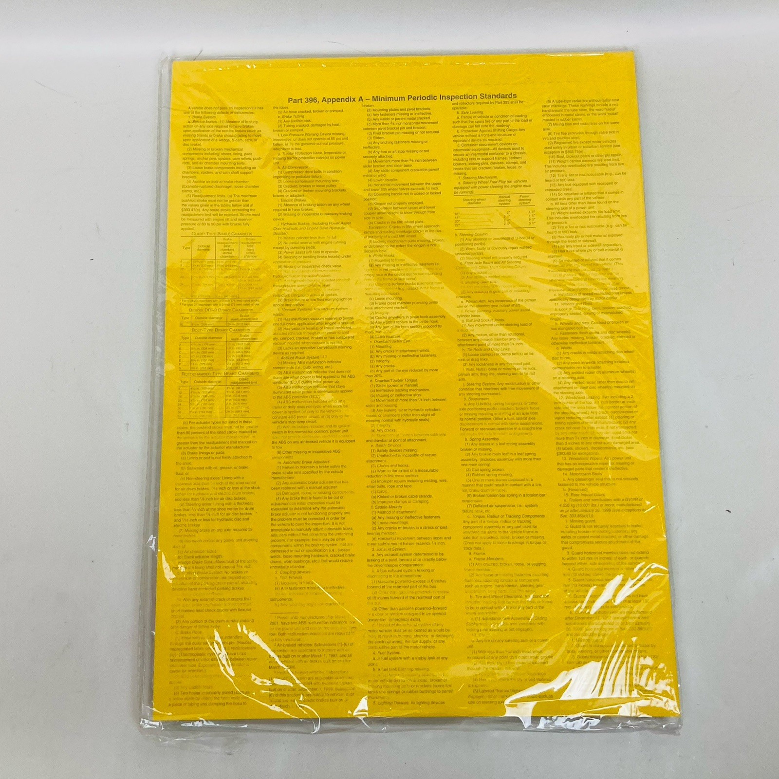 Annual Vehicle Report 25 Pack 3 Ply 5” x 4” Mylar Laminate Label DOT FMCSA