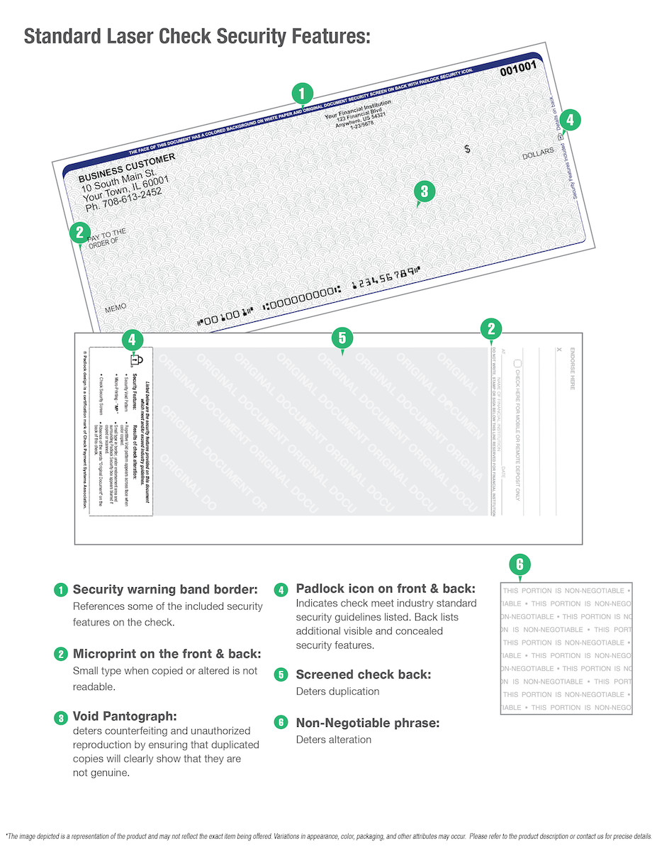 Business Checks / 3 Per Page / QuickBooks / Custom Printed / Logo