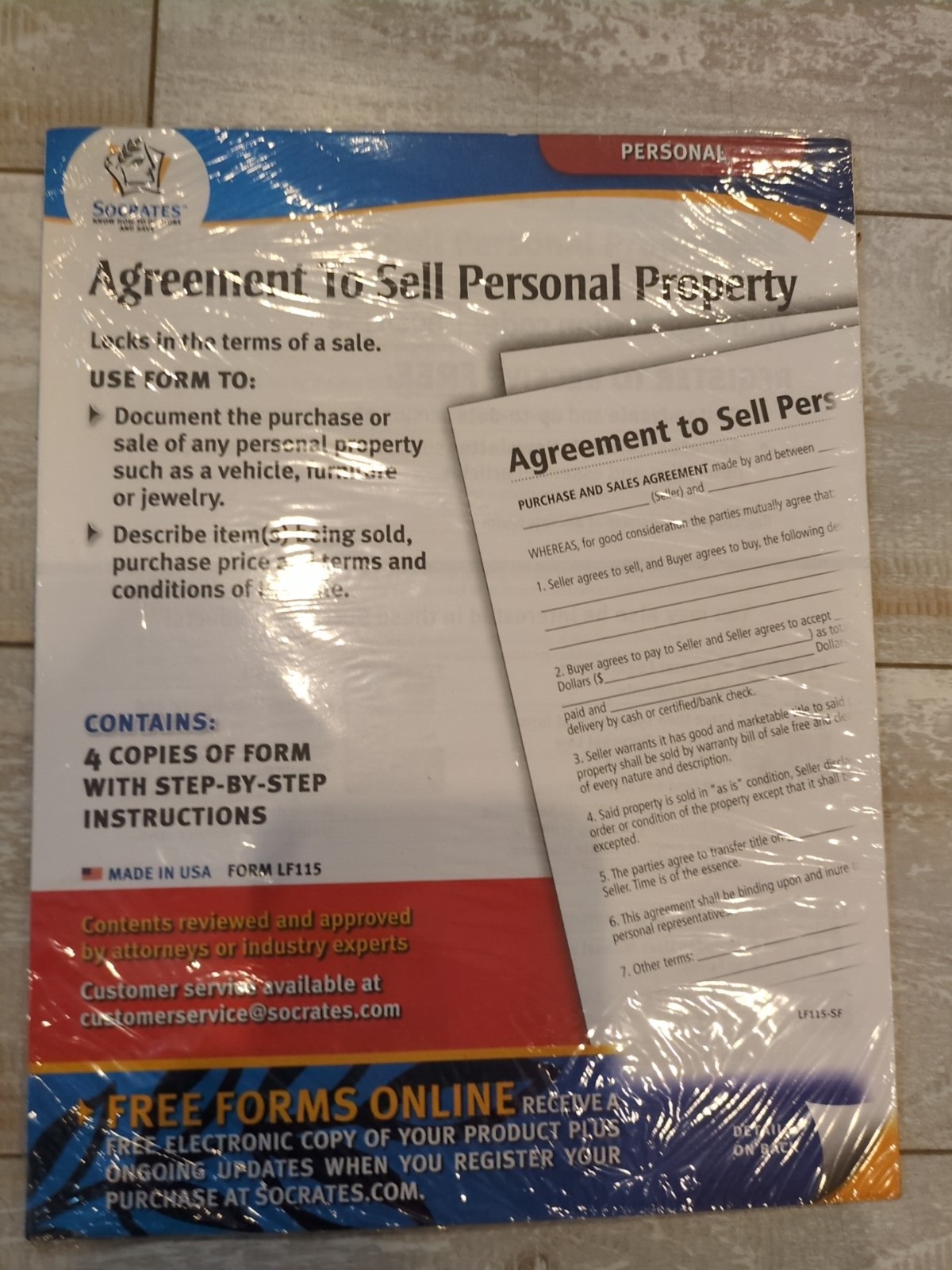 Nolo Adams Agreement to Sell Personal Property – Terms & Conditions of Sale Form