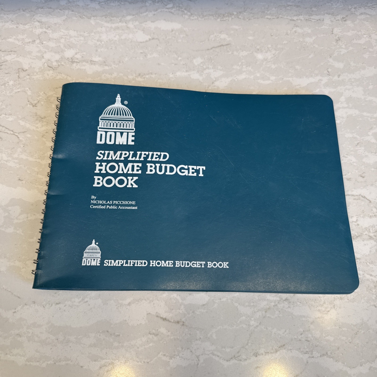Dome Bookkeeping Record Book Undated Monthly Weekly & Home Vintage Style