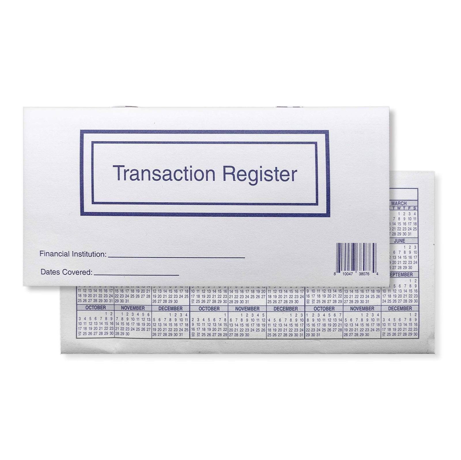Checkbook Registers for Personal Checkbook, Transactions Ledgers, Pack of 10,…