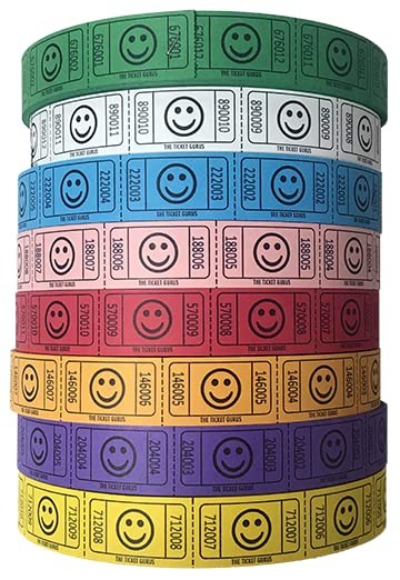 The Ticket Gurus-(8) Single Smile Rolls- 2000 Tickets Per Roll