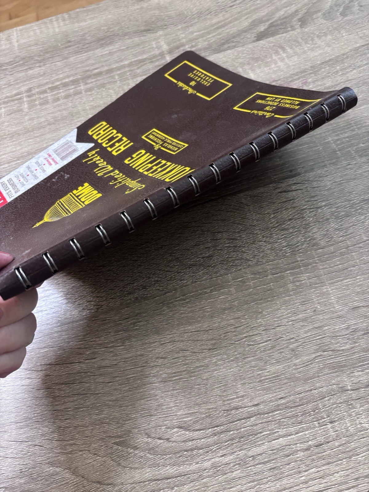 DomeSkin DOM600 Bookkeeping Record Book – Brown
