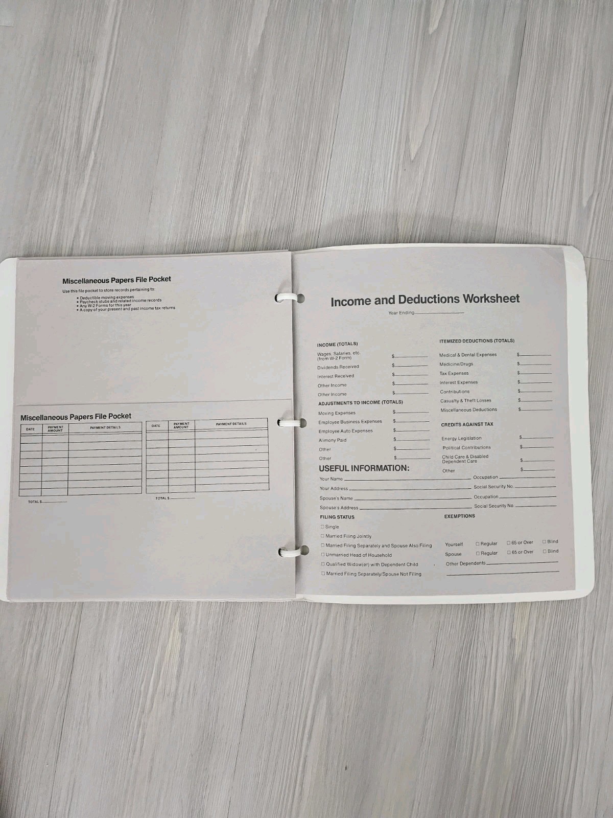 Vintage Mead The System Tax Center Record Unused 1978