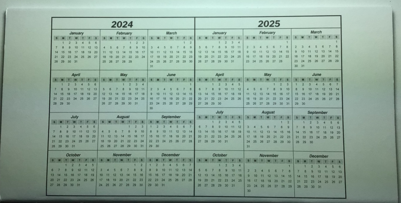 1 [ ONE ] ” LARGE PRINT Personal Checkbook Transaction Register” ; 2024 – 2025