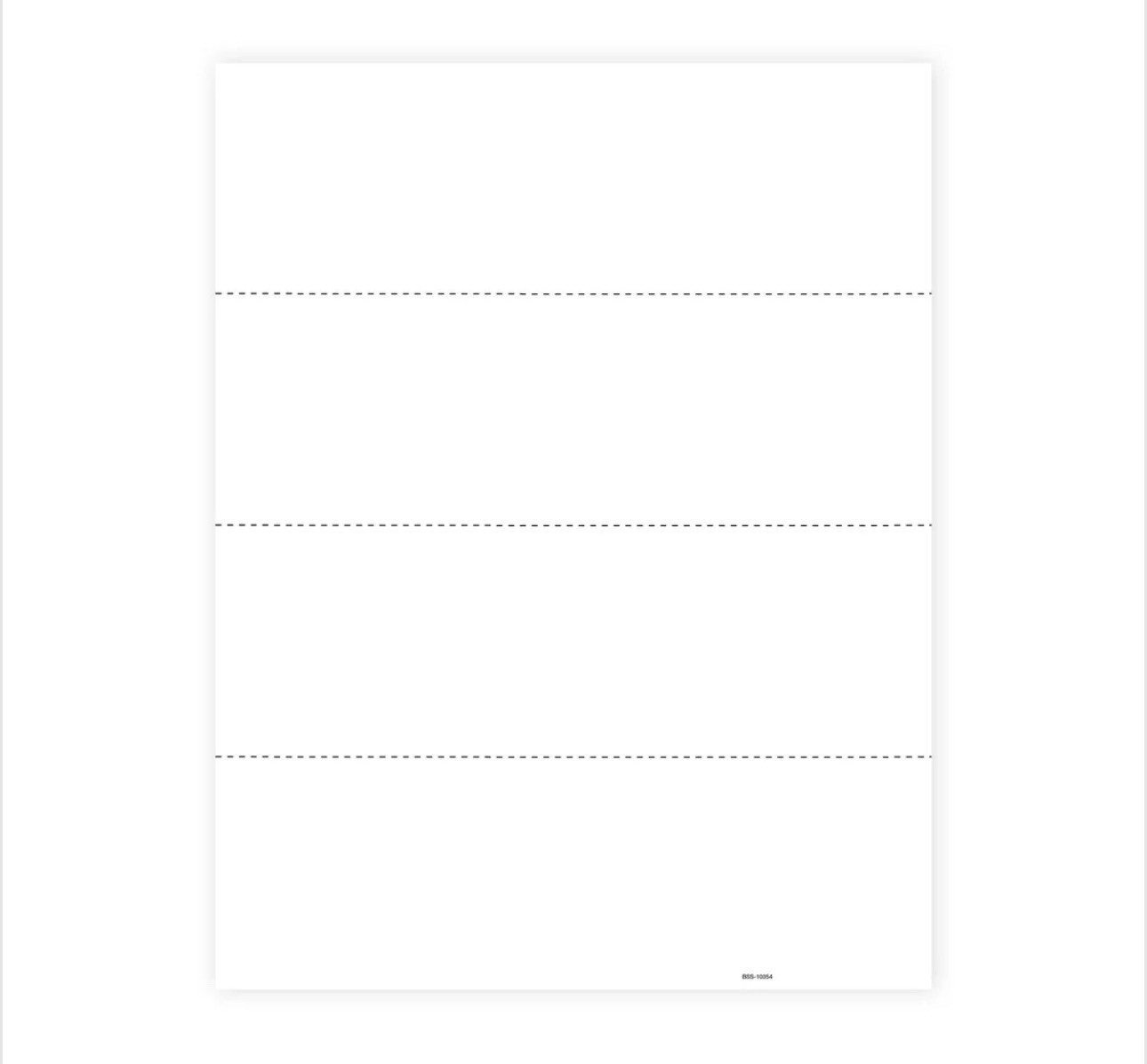 Blue Summit Blank W-2 4-Up Tax Forms 100 Sheets Horizontal Printer Compatible
