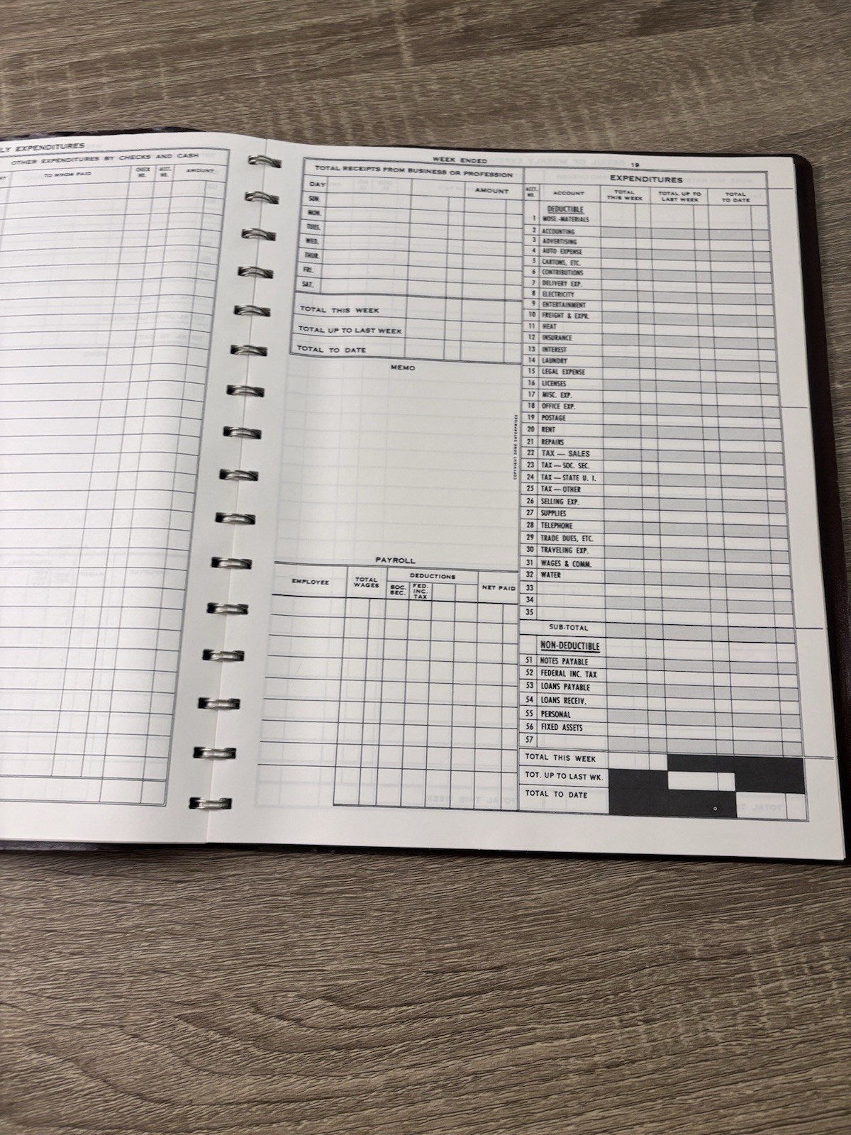 DomeSkin DOM600 Bookkeeping Record Book – Brown