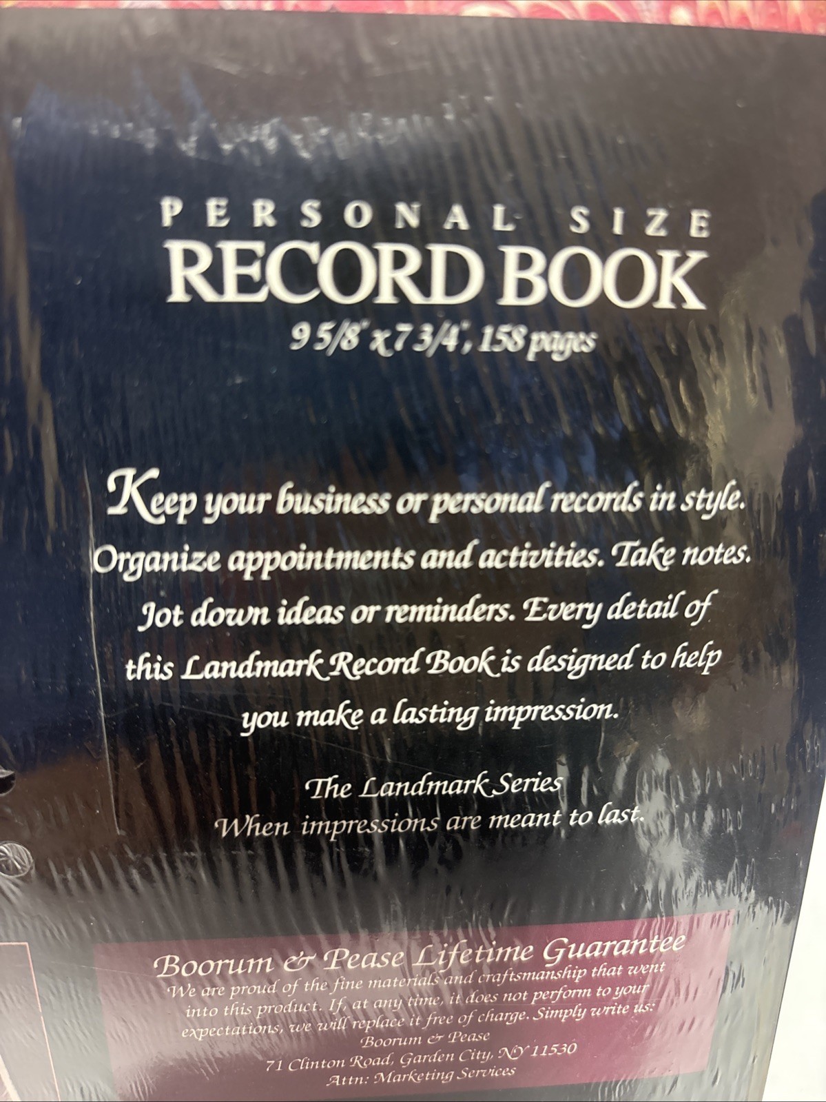 Boorum & Pease Personal Record Books Landmark Series # 05401