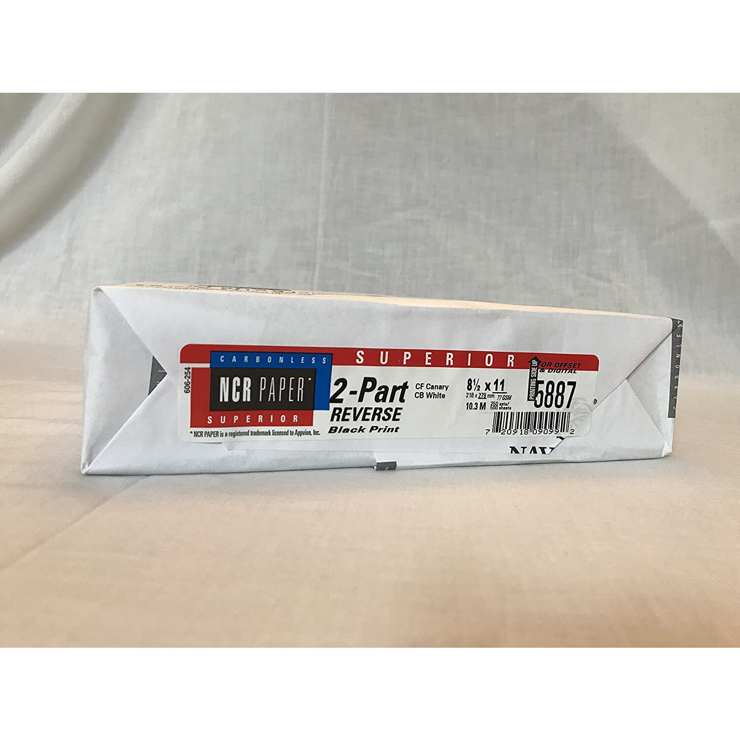 250 Sets, NCR Paper, 5887, Collated 2 Part (White, Canary), 8.5 x 11, Carbonless