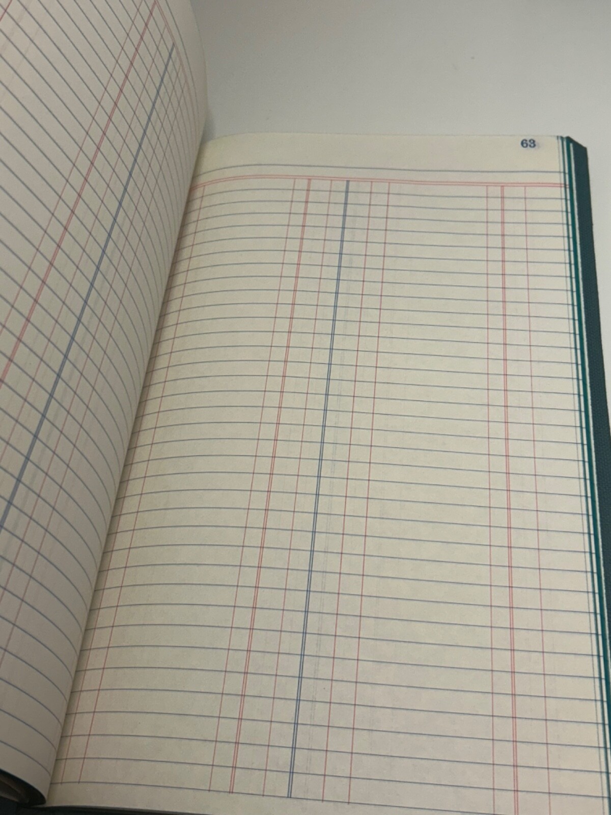 Vintage BOORUM & PEASE & NATIONAL Columnar & Ruled Line LEDGER BOOKS – Qty 2 NOS