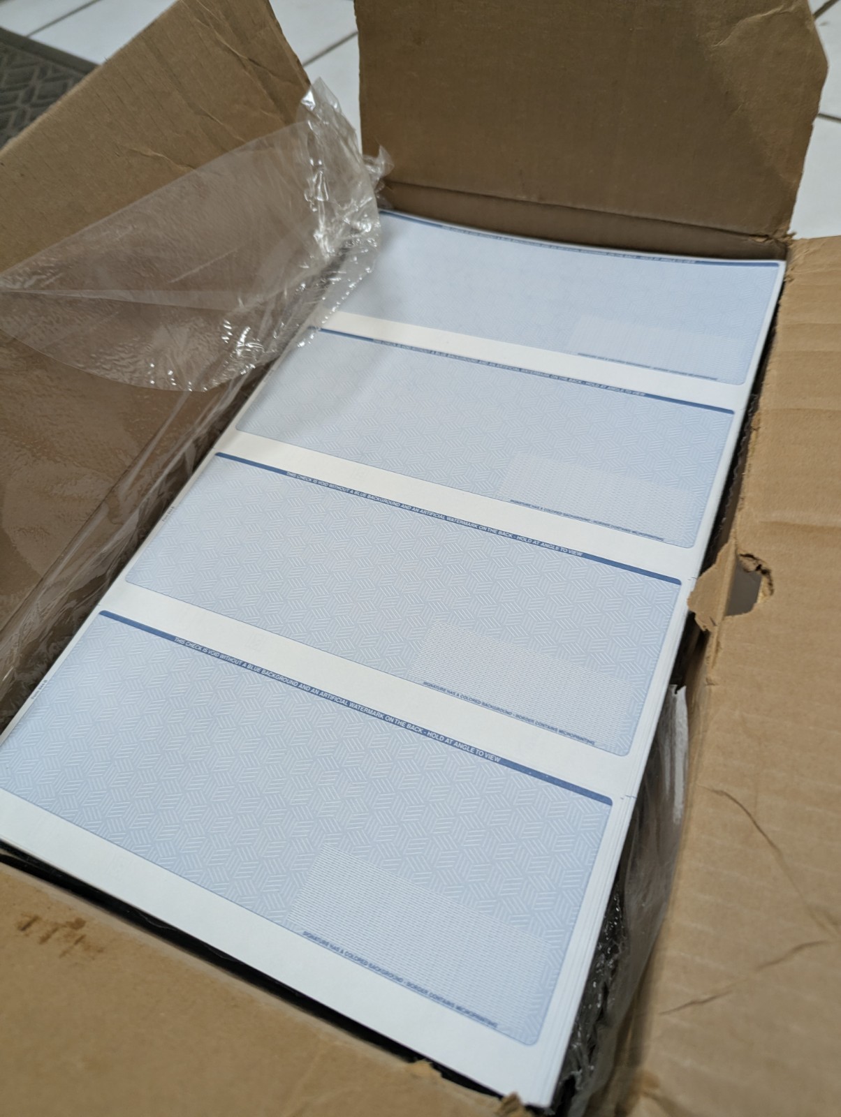 Legal Size Business Check Printer Paper 1000 Pages 4000 Checks Security Features