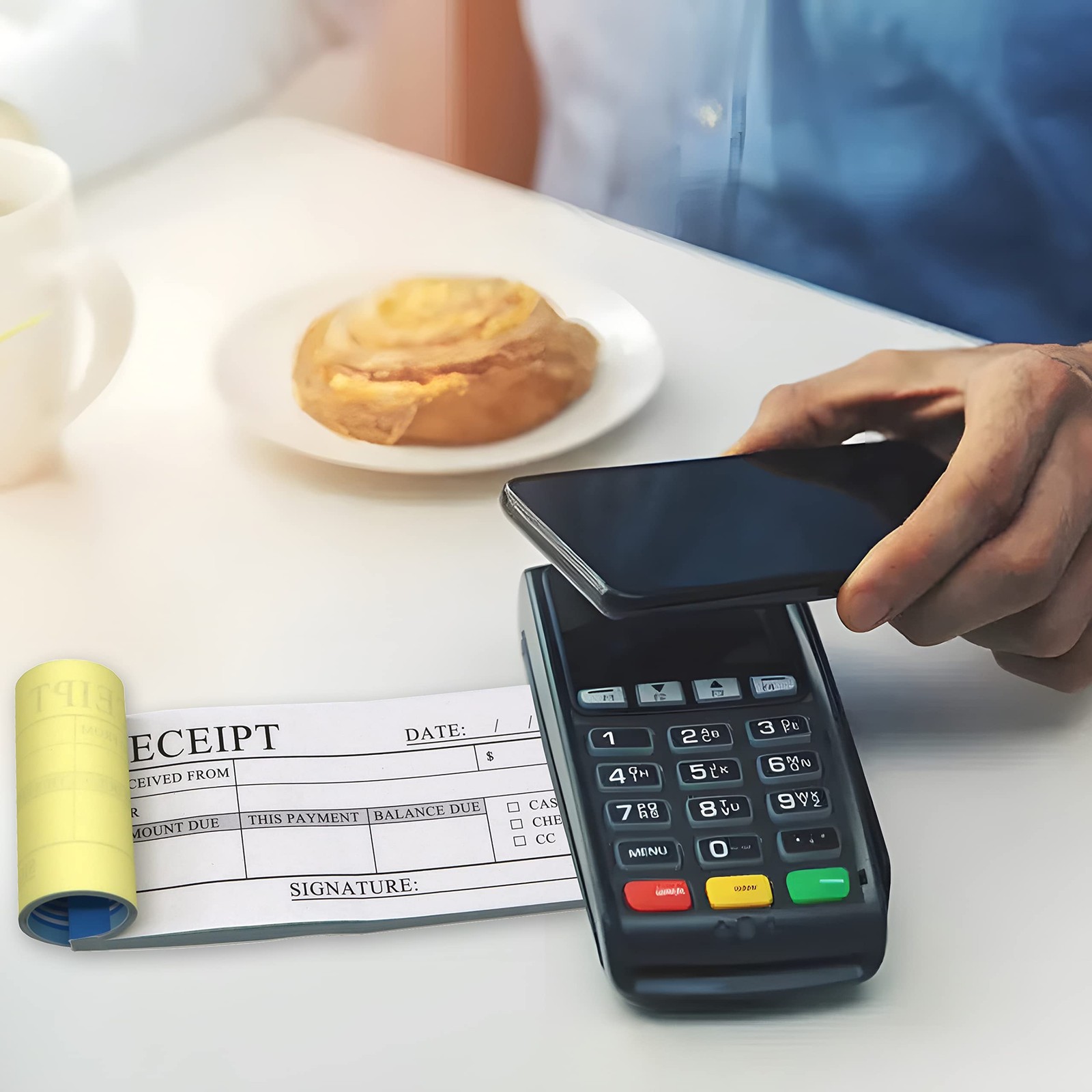 5PCS Money and Rent Receipt Book, 2-Part,Carbonless Copy Receipt Book