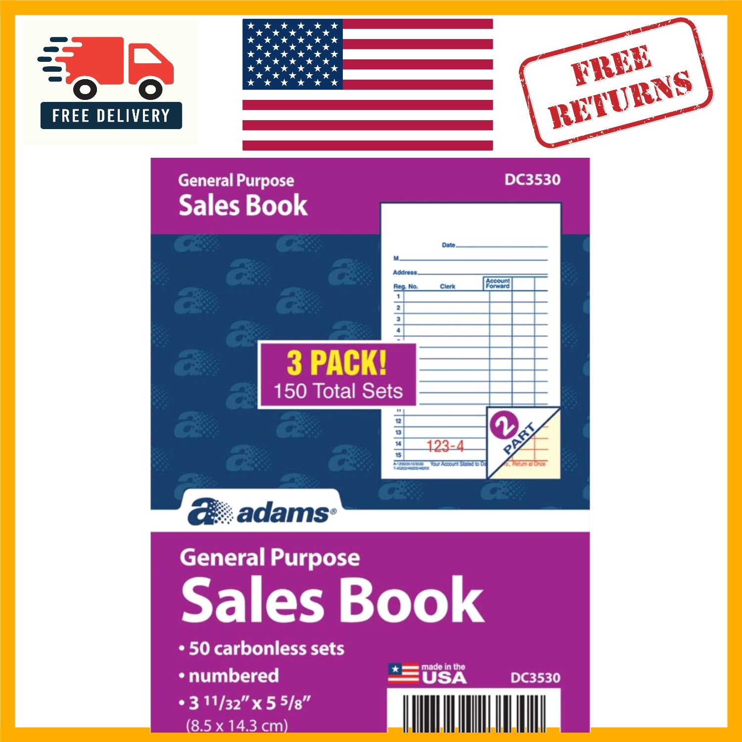All-Purpose Carbonless Sales Order Book, 2-Part, Ideal for Small Business