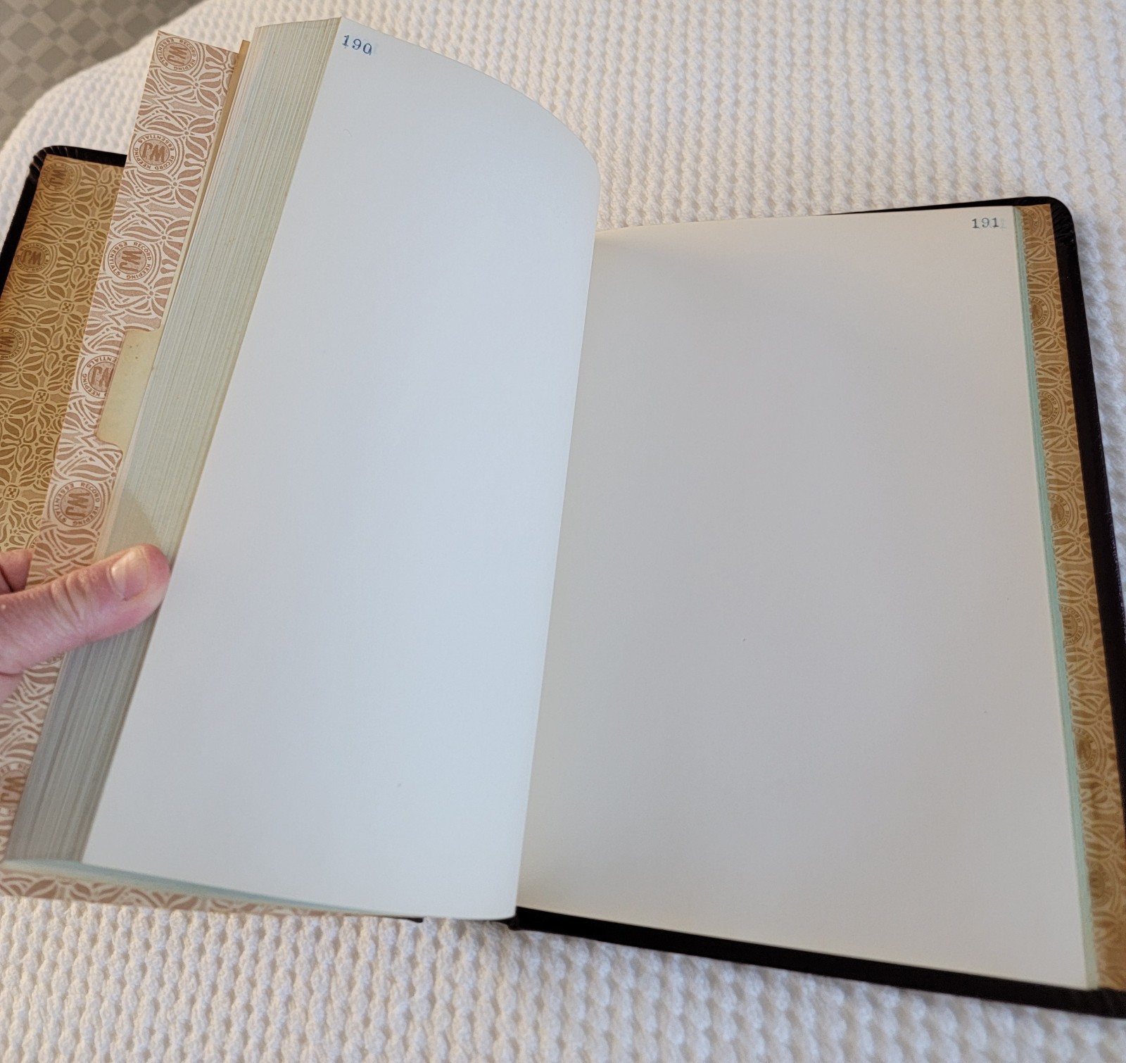 Antique Wilson-Jones Office Ledger Binder 1940s Hickman Office Equipment