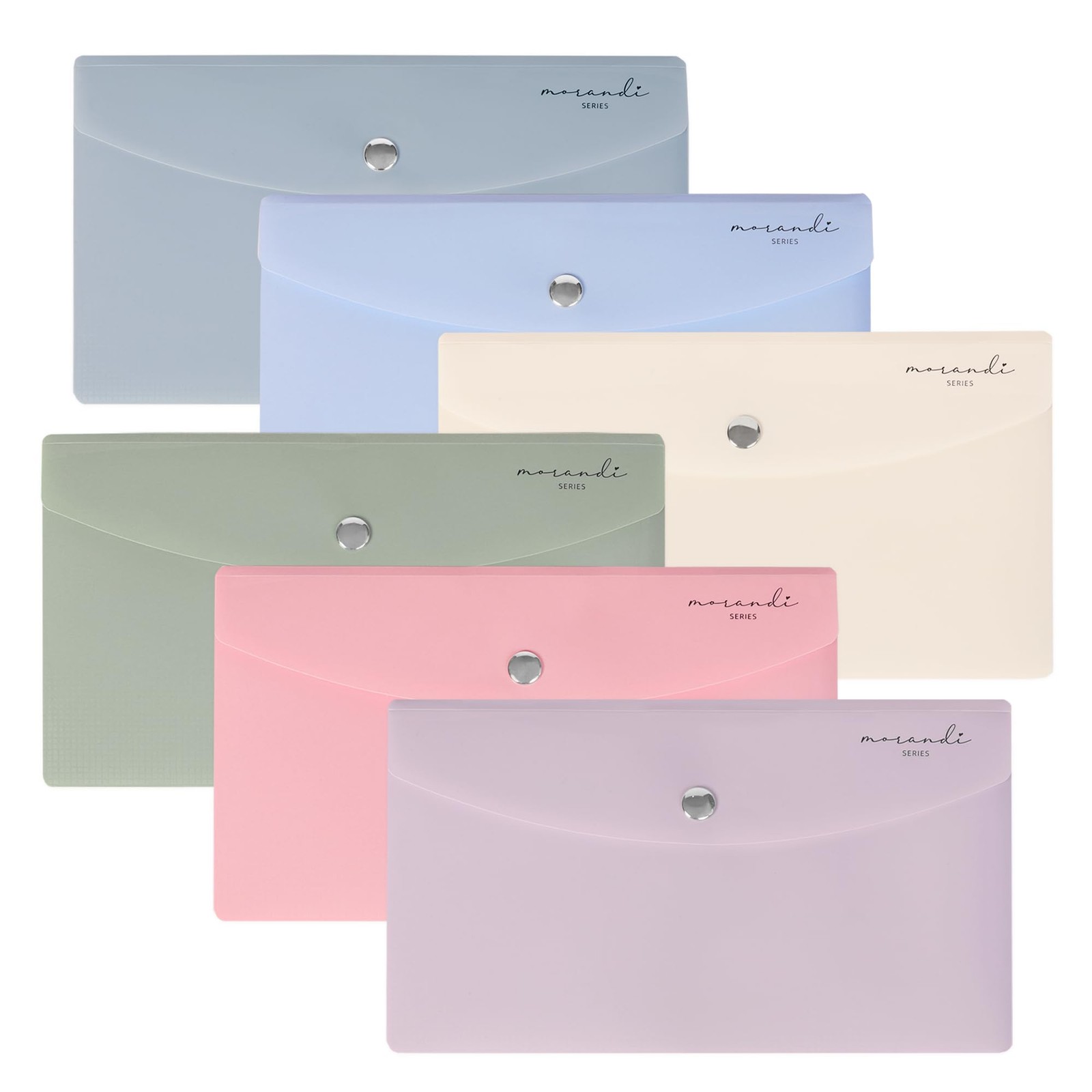 H4D Budget Envelopes for Cash System, Bill Bags, Small 1 Set, Morandi Color