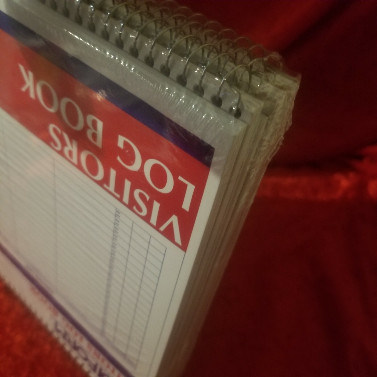 Rediform 6 PACK Visitors Log Book Wirebound White 11 x 8.5 Inches 50 Pages 9G620