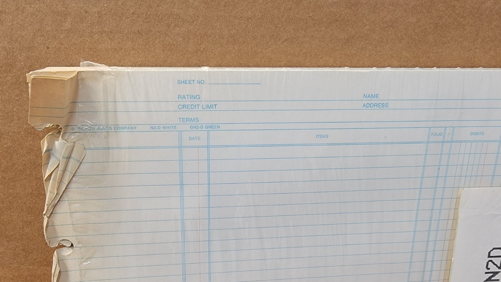 Wilson Jones 91 Ledger Sheets 9 1/4″ X 11 7/8″ For Post BINDERS N2-D White