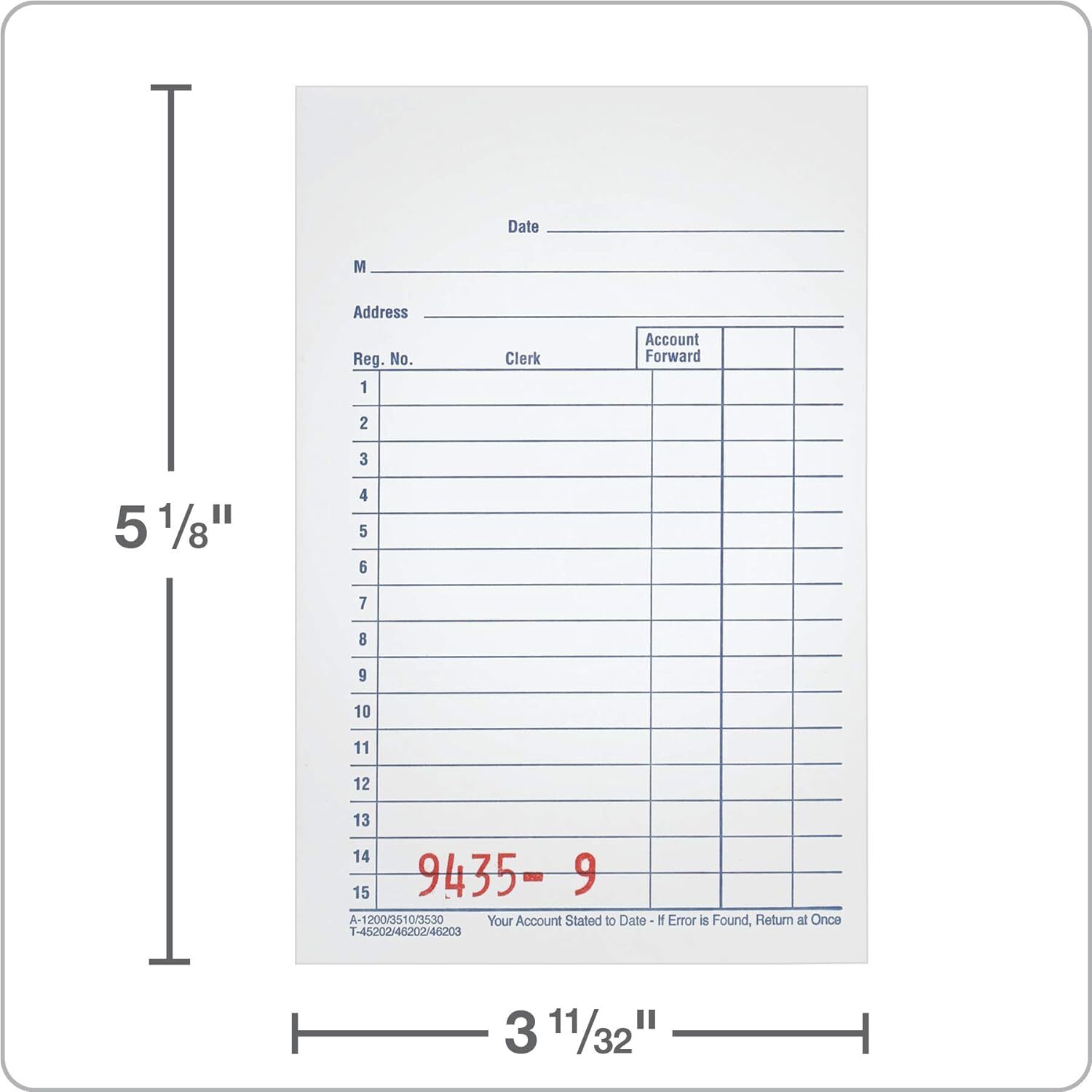 Adams General Purpose Sales Book, Carbonless, (Pack of 10) (DC3510) Pack 10
