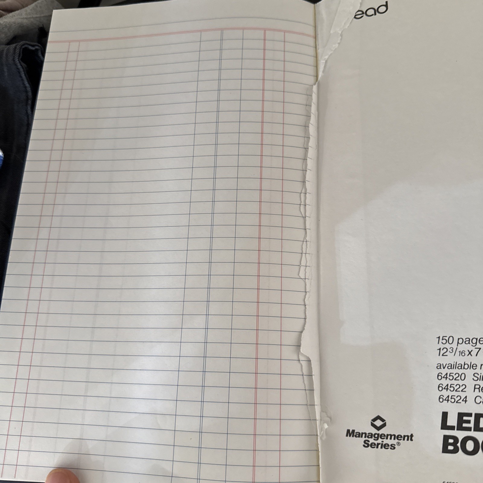 Mead Management Series SE Ledger Vintage 1990 w/Alphabetical Dividers Pages