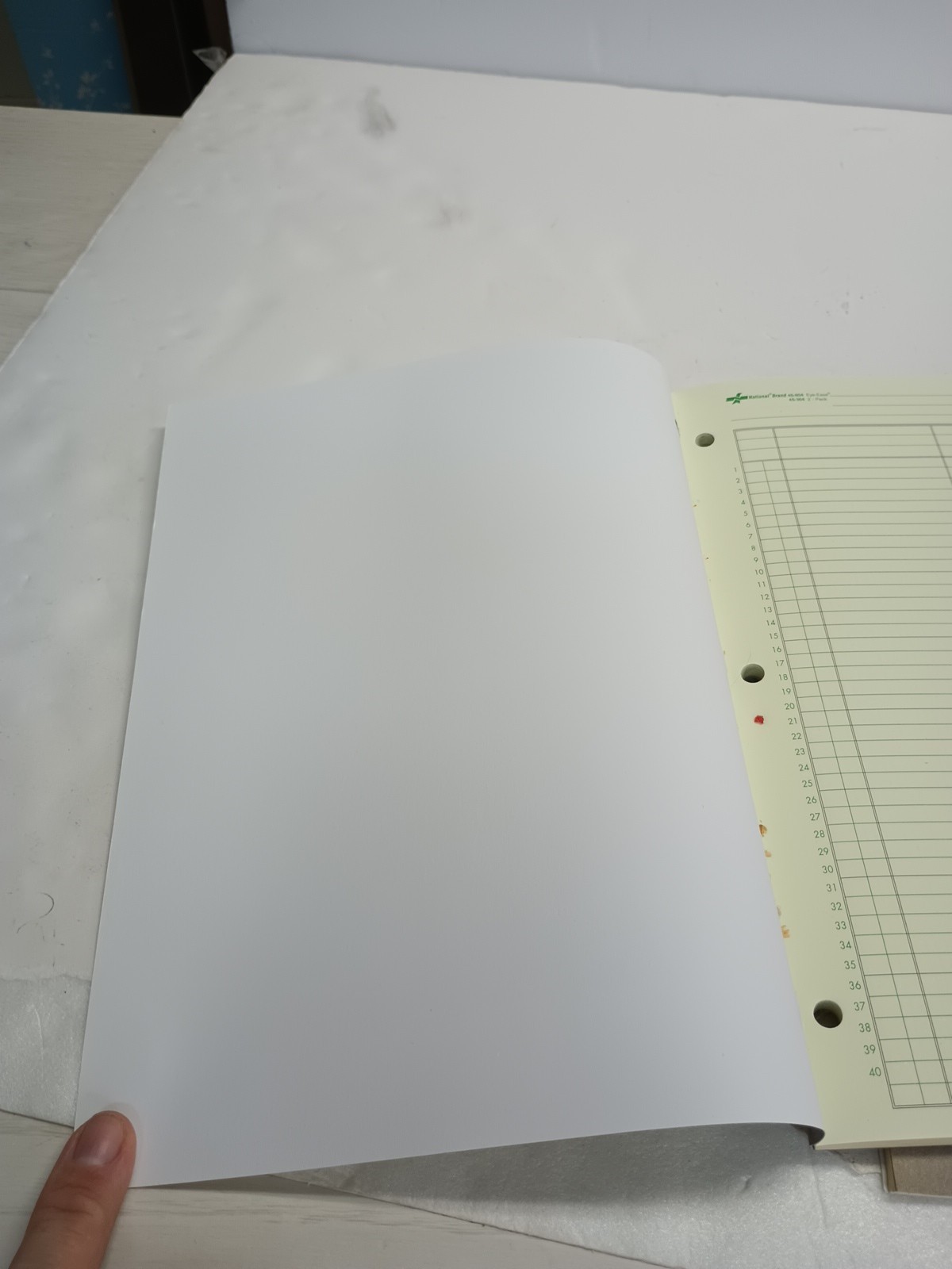 (1) New Premium Analysis Pad Set 2 5 column 45-605 National Avery Green 8.5×11.