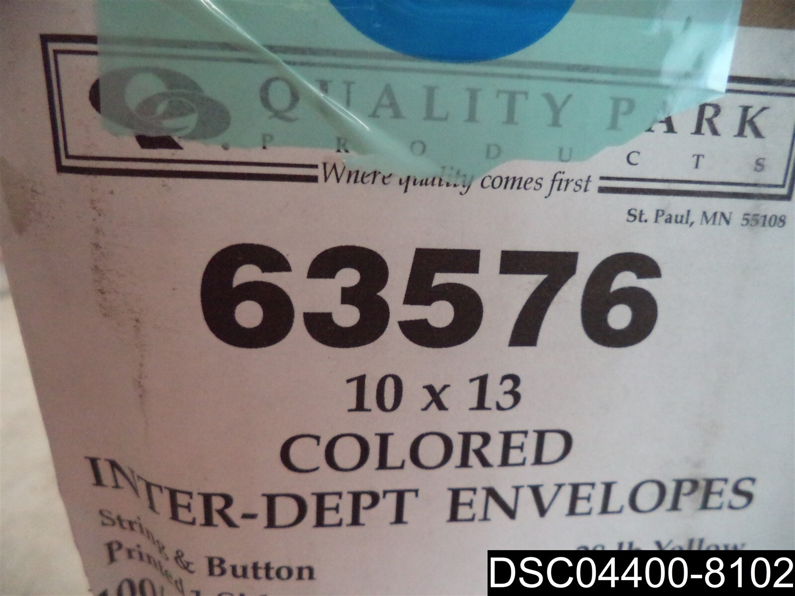 Qty= 100: Quality Park Standard Inter-Dept.Colored Envelopes 63576