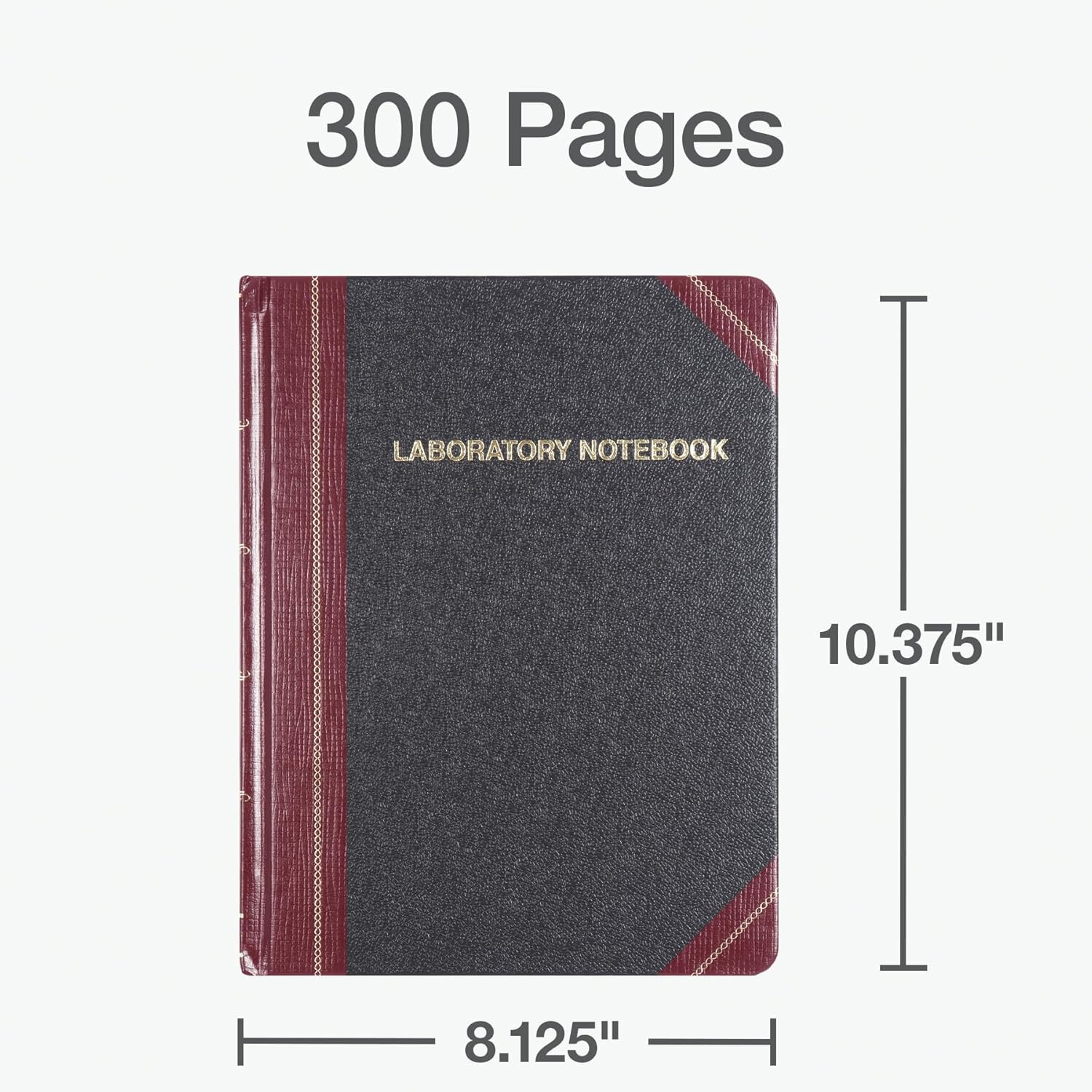 Boorum & Pease L21300R Laboratory Record Book,300 Pages,8-1/8-Inch X10-3/8-Inch,